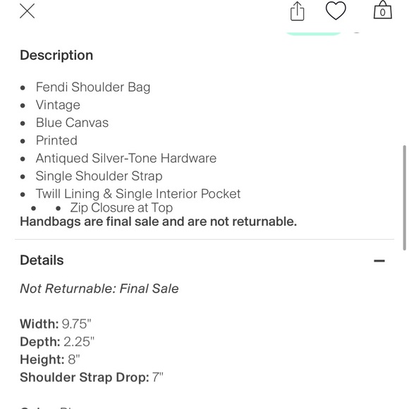 Fendi Zucchino Pochette - Picture 9 of 9